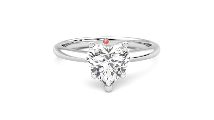 Taylor & Hart Grace Heart Engagement Ring 360 degree image 1