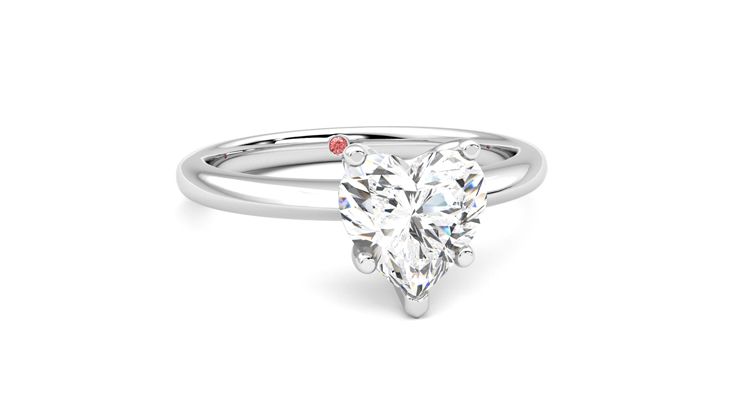 Taylor & Hart Grace Heart Engagement Ring 360 degree image 3