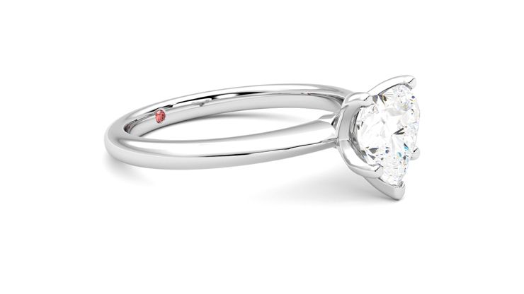 Taylor & Hart Grace Heart Engagement Ring 360 degree image 7