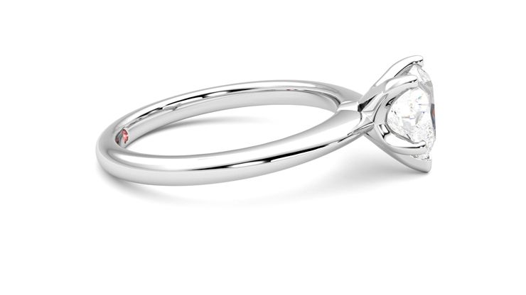 Taylor & Hart Grace Heart Engagement Ring 360 degree image 9