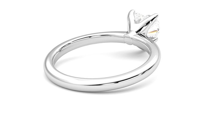 Taylor & Hart Grace Heart Engagement Ring 360 degree image 13