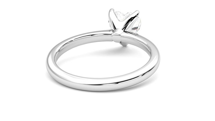 Taylor & Hart Grace Heart Engagement Ring 360 degree image 14