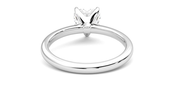 Taylor & Hart Grace Heart Engagement Ring 360 degree image 15