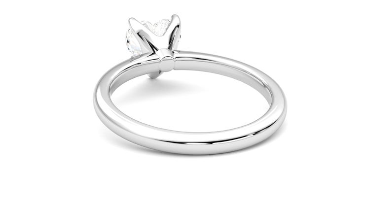 Taylor & Hart Grace Heart Engagement Ring 360 degree image 16