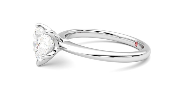 Taylor & Hart Grace Heart Engagement Ring 360 degree image 22