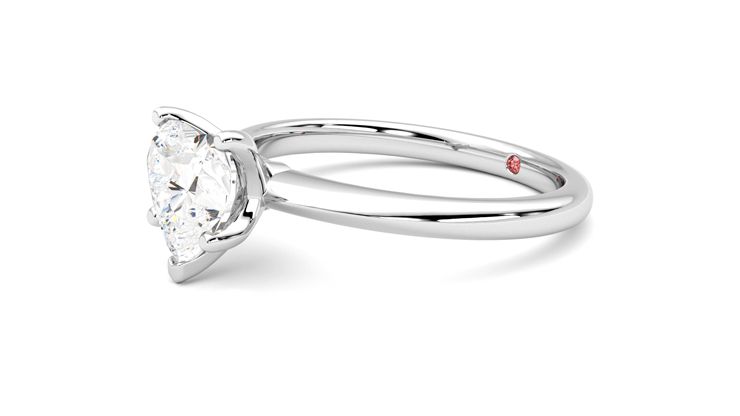 Taylor & Hart Grace Heart Engagement Ring 360 degree image 23