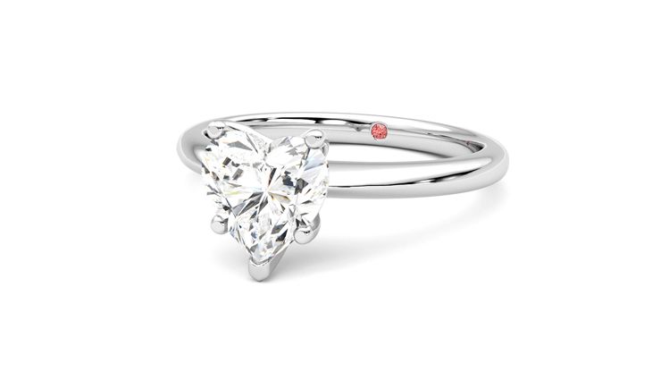 Taylor & Hart Grace Heart Engagement Ring 360 degree image 26