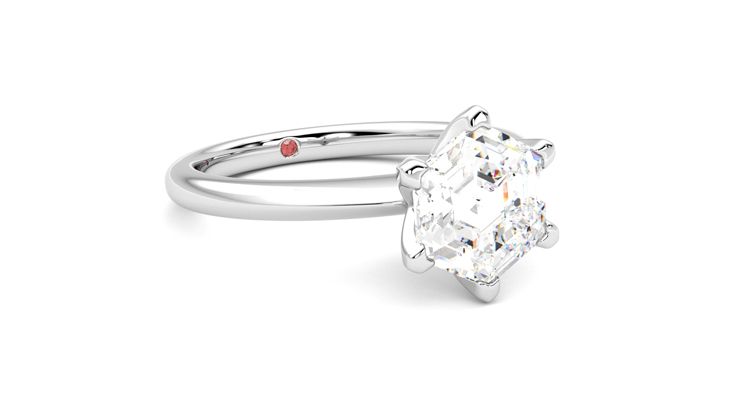 Taylor & Hart Grace Hexagonal Engagement Ring 360 degree image 5