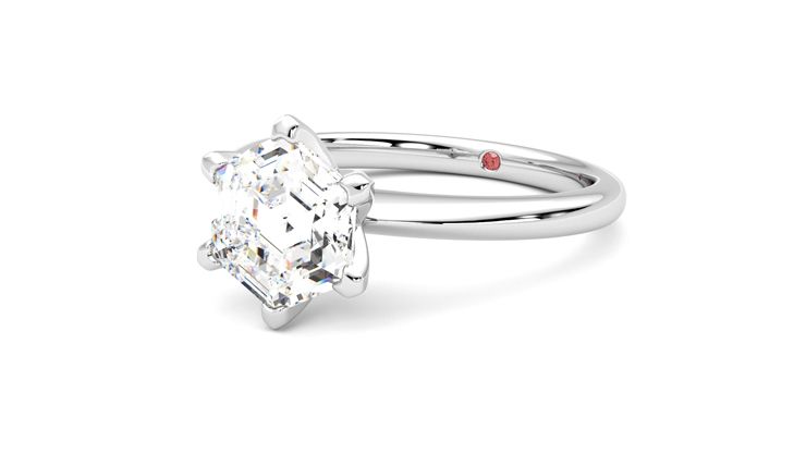Taylor & Hart Grace Hexagonal Engagement Ring 360 degree image 25