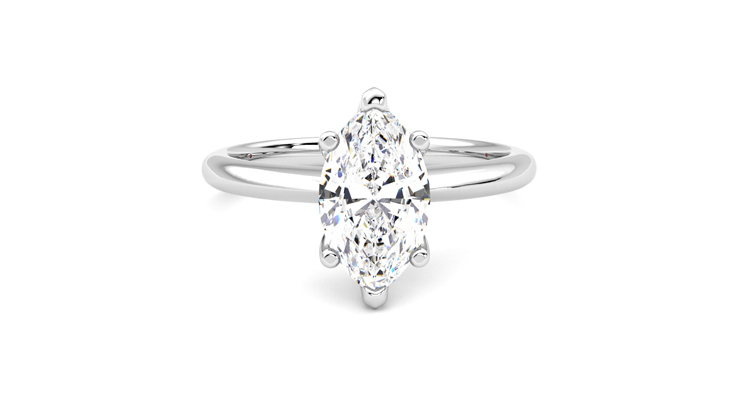 Taylor & Hart Grace Marquise Engagement Ring 360 degree image 1