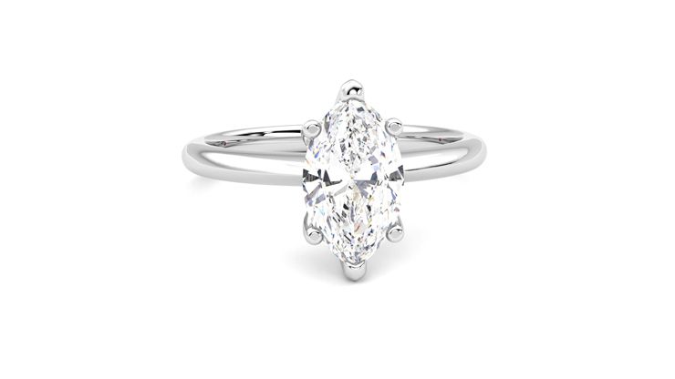 Taylor & Hart Grace Marquise Engagement Ring 360 degree image 2