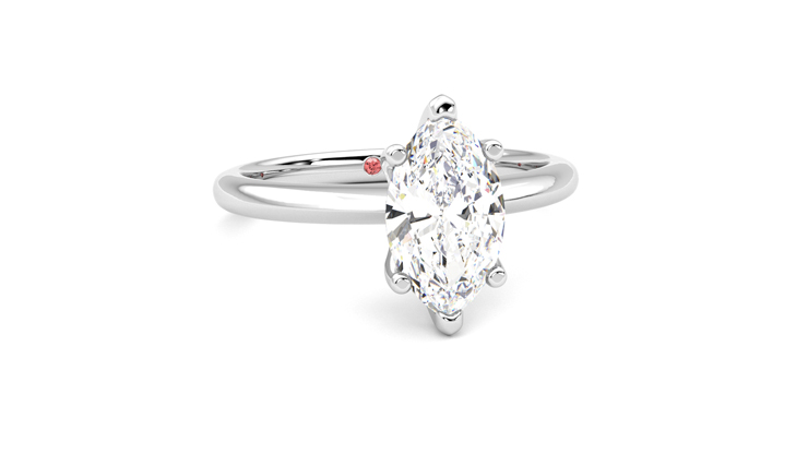 Taylor & Hart Grace Marquise Engagement Ring 360 degree image 3