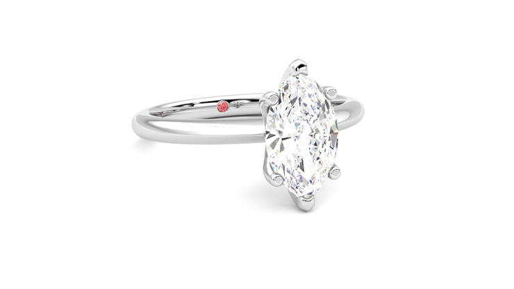 Taylor & Hart Grace Marquise Engagement Ring 360 degree image 4