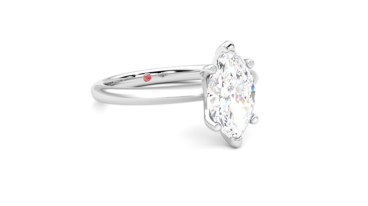 Taylor & Hart Grace Marquise Engagement Ring 360 degree image 5