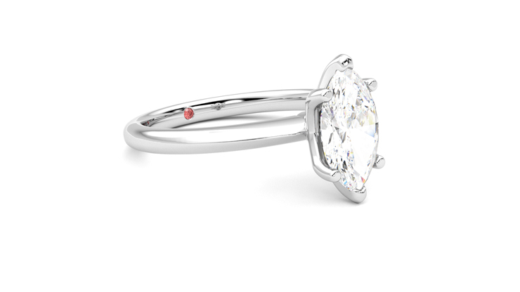Taylor & Hart Grace Marquise Engagement Ring 360 degree image 6