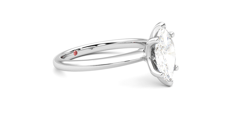 Taylor & Hart Grace Marquise Engagement Ring 360 degree image 7
