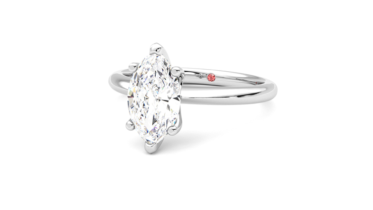 Taylor & Hart Grace Marquise Engagement Ring 360 degree image 26