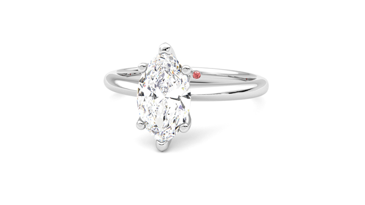Taylor & Hart Grace Marquise Engagement Ring 360 degree image 27
