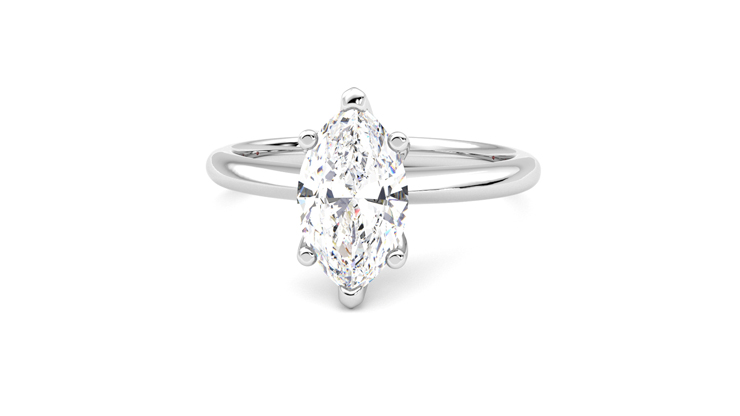 Taylor & Hart Grace Marquise Engagement Ring 360 degree image 28