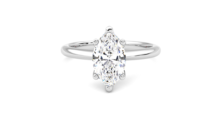 Taylor & Hart Grace Marquise Engagement Ring 360 degree image 29
