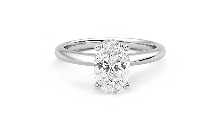 Taylor & Hart Grace Oval Engagement Ring 360 degree image 1