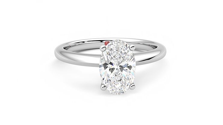 Taylor & Hart Grace Oval Engagement Ring 360 degree image 2