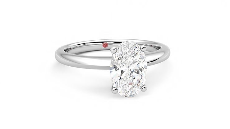 Taylor & Hart Grace Oval Engagement Ring 360 degree image 3