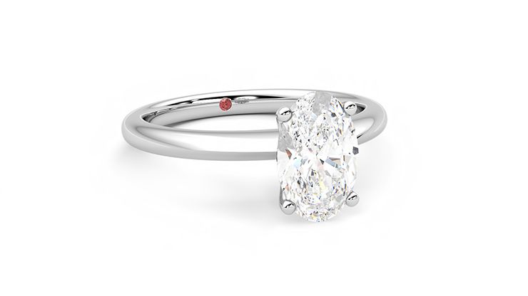 Taylor & Hart Grace Oval Engagement Ring 360 degree image 4
