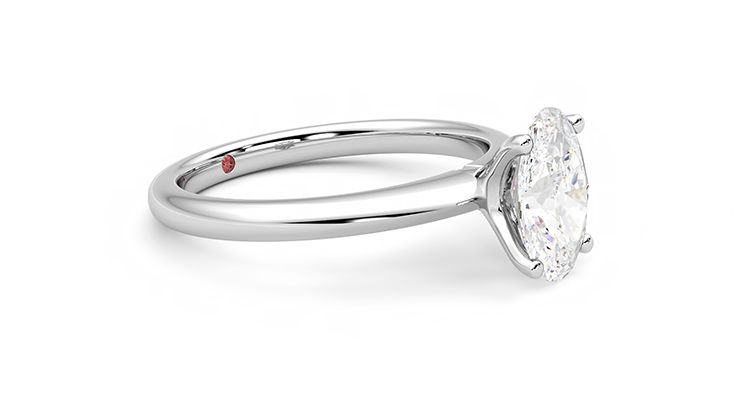 Taylor & Hart Grace Oval Engagement Ring 360 degree image 7