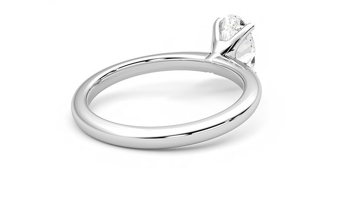 Taylor & Hart Grace Oval Engagement Ring 360 degree image 13