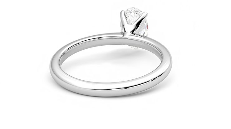 Taylor & Hart Grace Oval Engagement Ring 360 degree image 14