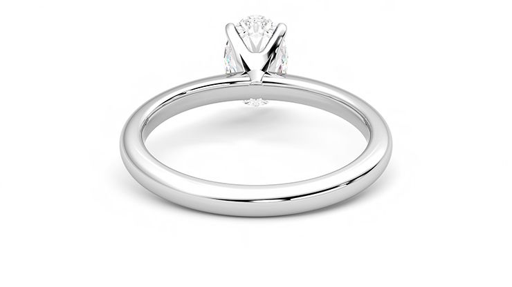 Taylor & Hart Grace Oval Engagement Ring 360 degree image 15