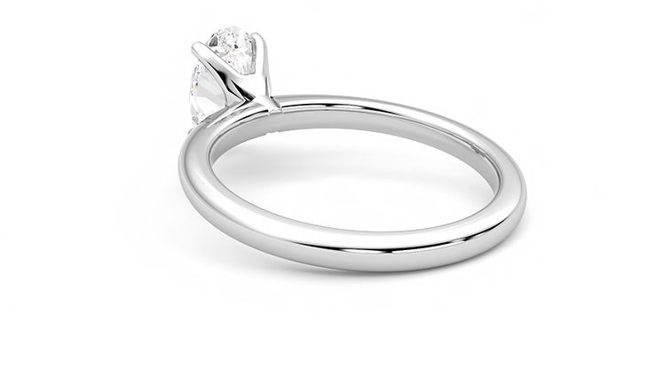 Taylor & Hart Grace Oval Engagement Ring 360 degree image 17