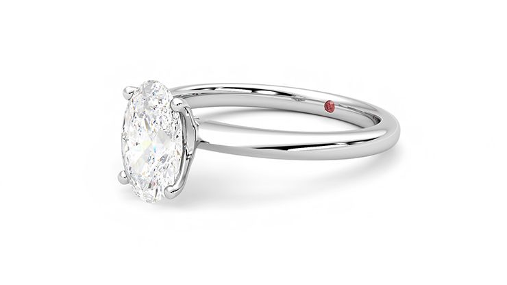Taylor & Hart Grace Oval Engagement Ring 360 degree image 24