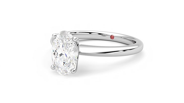 Taylor & Hart Grace Oval Engagement Ring 360 degree image 25