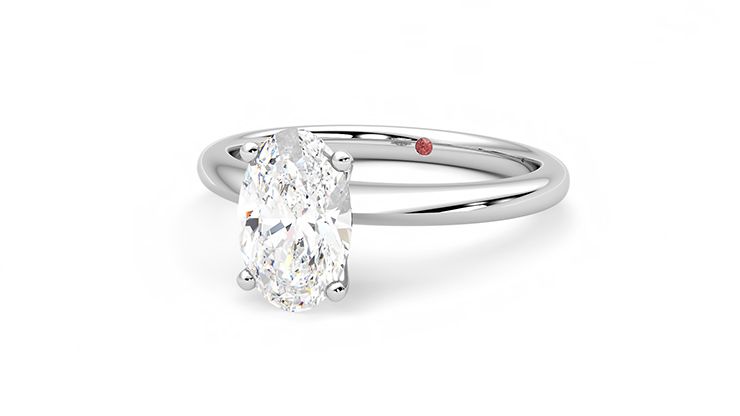 Taylor & Hart Grace Oval Engagement Ring 360 degree image 26