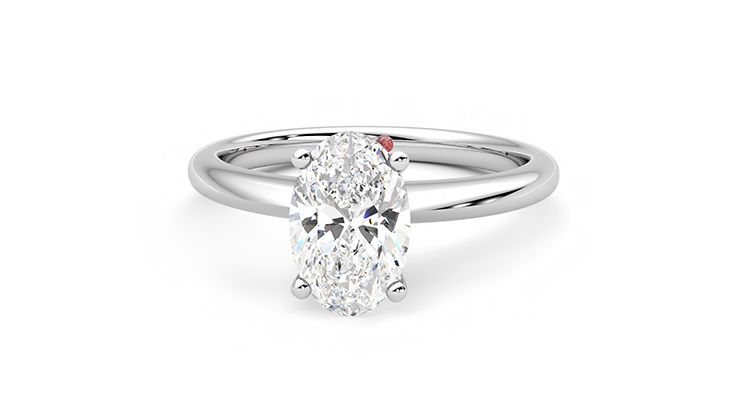 Taylor & Hart Grace Oval Engagement Ring 360 degree image 28