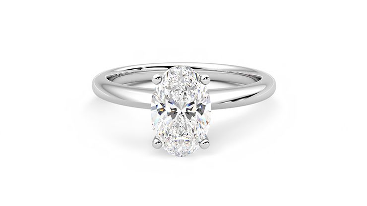 Taylor & Hart Grace Oval Engagement Ring 360 degree image 29