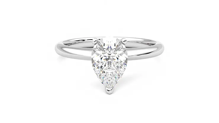 Taylor & Hart Grace Pear Engagement Ring 360 detail 01