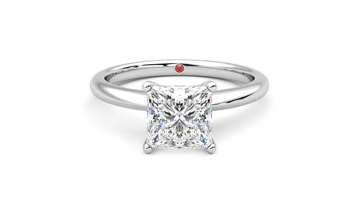 Taylor & Hart Grace Princess Engagement Ring 360 detail 01