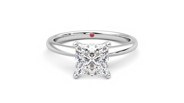 Taylor & Hart Grace Princess Engagement Ring 360 degree image 0