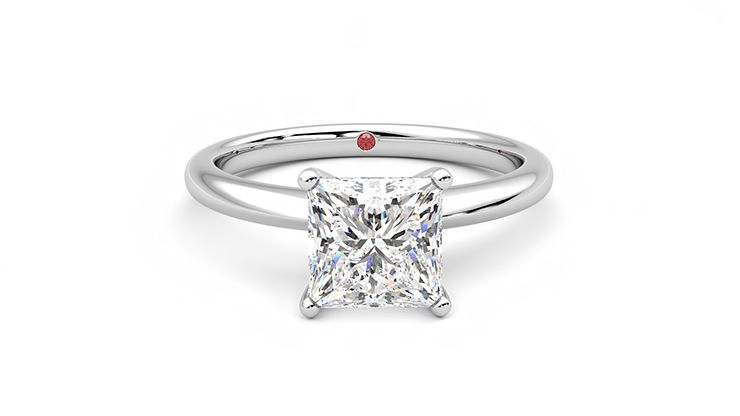 Taylor & Hart Grace Princess Engagement Ring 360 degree image 1