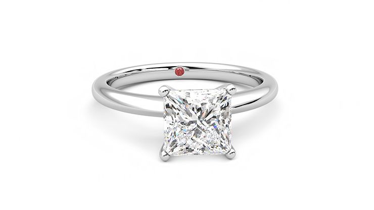 Taylor & Hart Grace Princess Engagement Ring 360 degree image 2