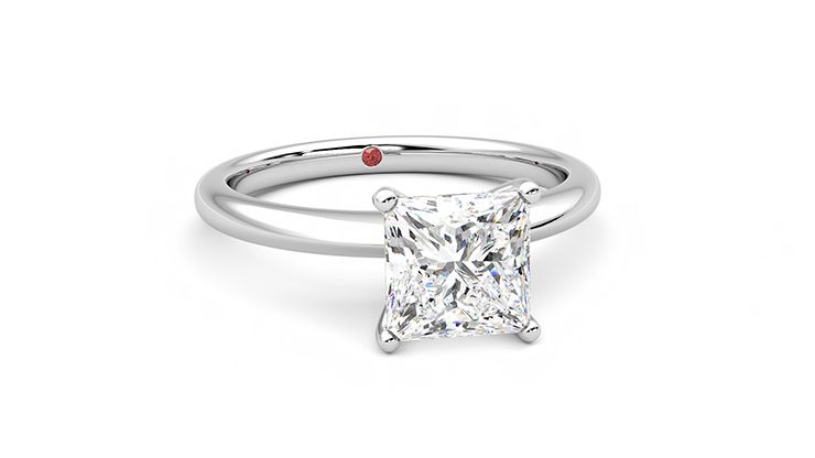 Taylor & Hart Grace Princess Engagement Ring 360 degree image 3