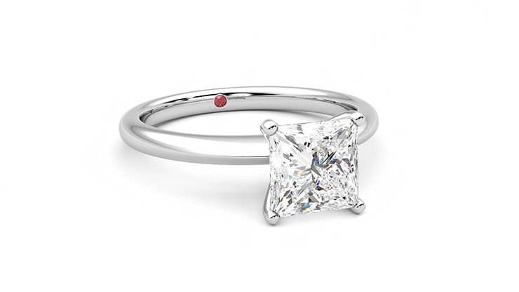 Taylor & Hart Grace Princess Engagement Ring 360 degree image 4