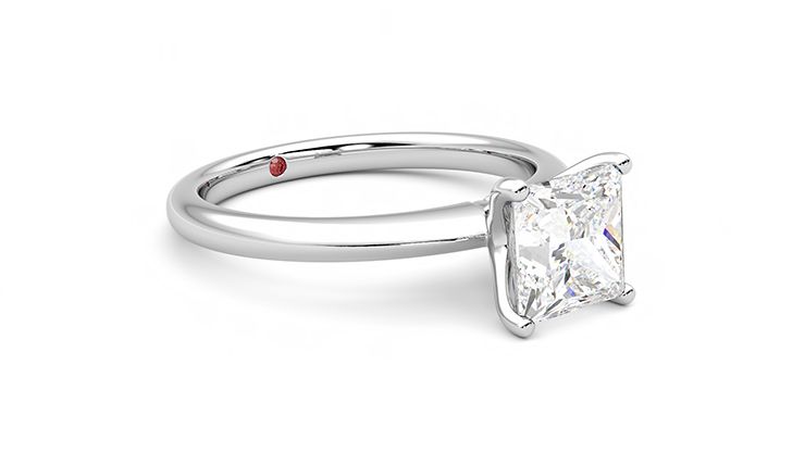 Taylor & Hart Grace Princess Engagement Ring 360 degree image 6