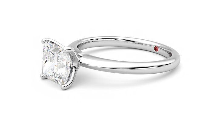 Taylor & Hart Grace Princess Engagement Ring 360 degree image 23