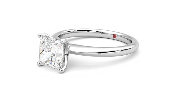 Taylor & Hart Grace Princess Engagement Ring 360 degree image 24