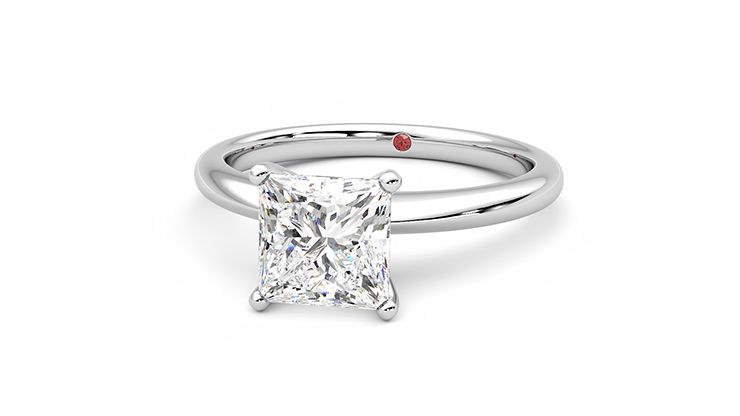 Taylor & Hart Grace Princess Engagement Ring 360 degree image 27