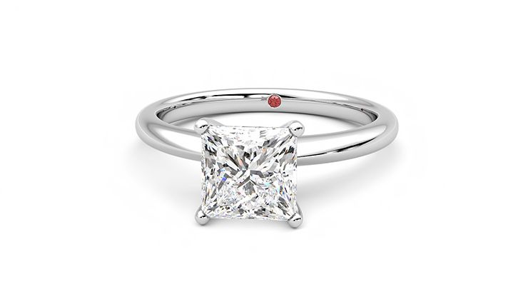 Taylor & Hart Grace Princess Engagement Ring 360 degree image 28